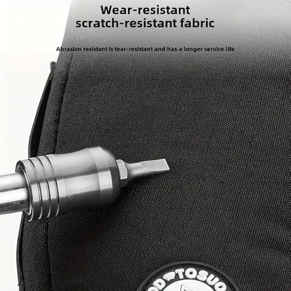 Waterproof Bike Saddle Bag | 1.2L Under-Seat Pack with Taillight Mount & Tool-Free Straps