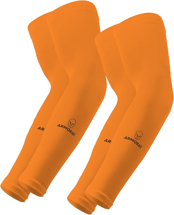 ARMORAY Arm Sleeves for Men or Women - Tattoo Cover Up - Cooling Sports Sleeve for Basketball Golf Football