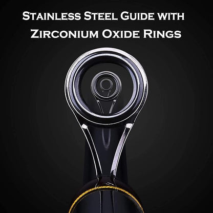 PLUSINNO Fishing Rod and Reel Combos - Carbon Fiber Telescopic Fishing Pole - Spinning Reel 12 +1 Shielded Bearings Stainless Steel BB