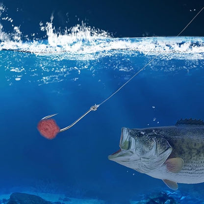 AMHDV 200pcs Forged Long Shanked Fishing Hooks for Saltwater Freshwater, Long Shank Octopus Fish Hook