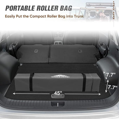 EAGLE PEAK 8x8 Slant Leg Pop-up Canopy Tent Easy One Person Setup Instant Outdoor Beach Canopy Folding Portable Sports Shelter 8x8 Base 6x6 Top (Red)