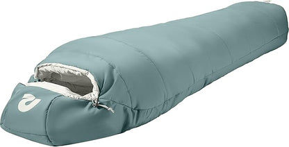 Retrospec Dream Sleeping Bag - 5, 15, 30 Mummy for Camping, Insulated Cold Weather, Lightweight Stuff Sack, Water-Resistant, Adjustable Draw Cords, Adult