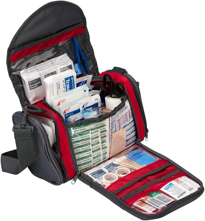 24/7 First Aid Coaches' First Aid Kit, Sports First Aid Kit Duffel Bag for Basketball, Baseball, Football, Volleyball, and Soccer Coaches, 189 Pieces