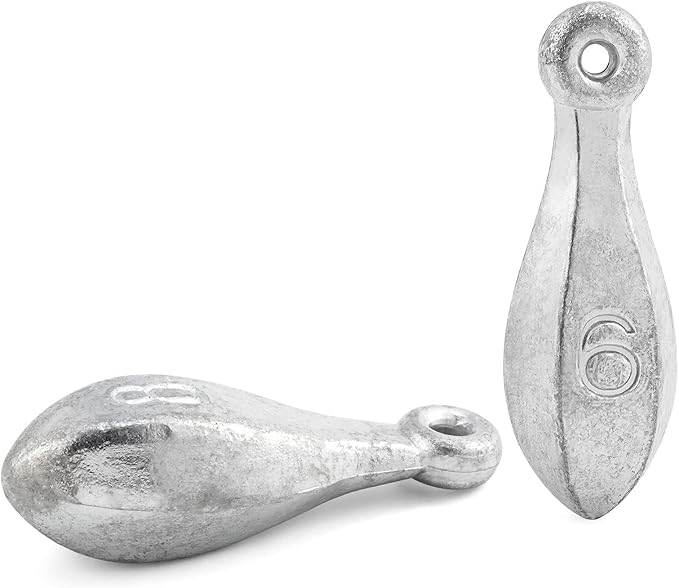 Dr.Fish Bank Sinkers Lead Fishing Weights, 1-32oz/2LB, Freshwater Catfishing Weights River Channel Surf Fishing Saltwater