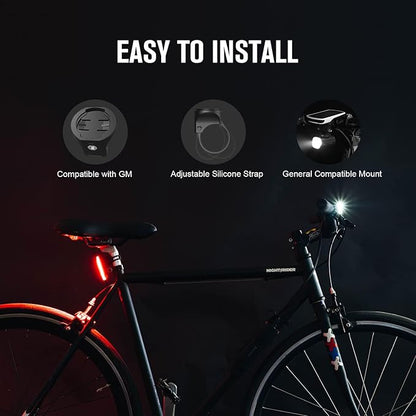 OLIGHT RN 400 LED Bike 400 Lumens Headlight and Seemee 30 C 30 Lm Bicycle Taillight Set, Rechargeable Type-C Waterproof Bike Light Set, Easy to Install for Road Urban Cyclists and Night Riding