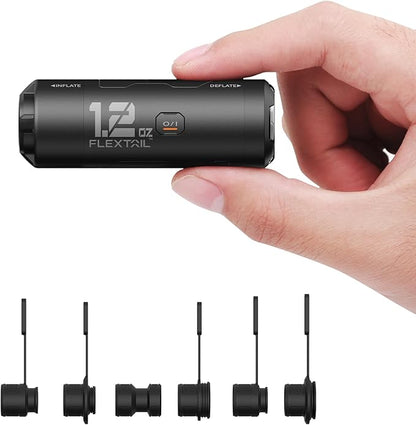 FLEXTAILGEAR Zero Pump Air Pump for Inflatables, 1.2 oz Ultra-Mini Electric air Pump Portable Air Mattress Pump, Rechargeable Air Pump for Pool Floats Air Bed Air Mattress