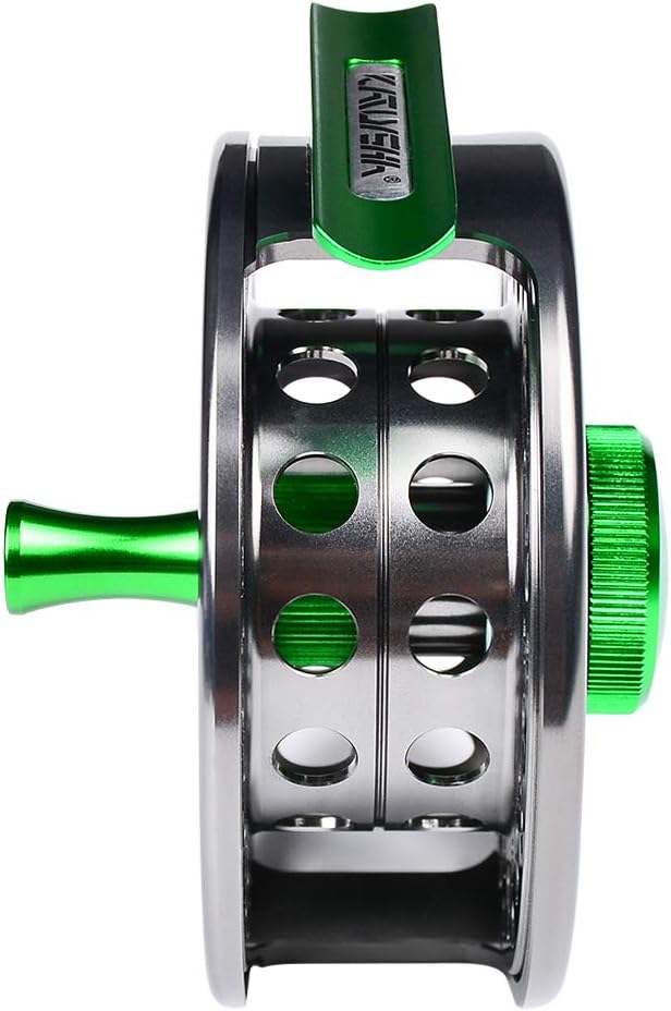 Fly Fishing Reel Fly Reels - Large Arbor CNC-Machined Aluminum Alloy Body Light Weight 5/7, 7/9, 9/10 wt (Black, Green, Silver/Blue, Gray-Green, Silver-Blue,Gunmetal,Ice Blue,Sapphire Blue)