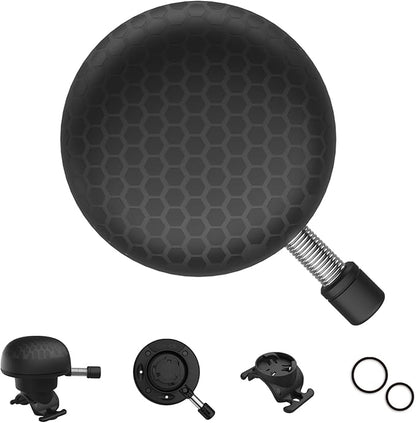 Electric Bike Ring Bell - Loud Bicycle Horn for Adult Bikes 5 Sounds 100dB - Classic Bicycle Bells for Road Bike- Rechargeable & Water Resistant, Light Up Bike Bell for Kids & Adults (Black)