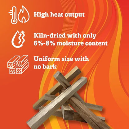 Premium Kiln Dried Wood Kindling for Pizza Ovens, Tabletop Fire Pits & Campfires