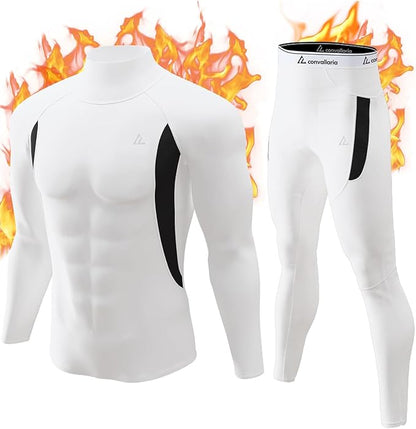 CL convallaria Thermal Underwear Long Johns Set Mens Winter Gift Hunting Gear Sport Base Layer Bottom Top