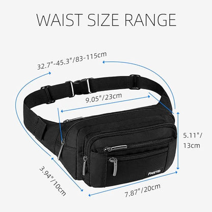 FREETOO Waist Pack Bag Fanny Pack for Men&Women Hip Bum Bag with Adjustable Strap for Outdoors Workout Traveling Casual Running Hiking Cycling