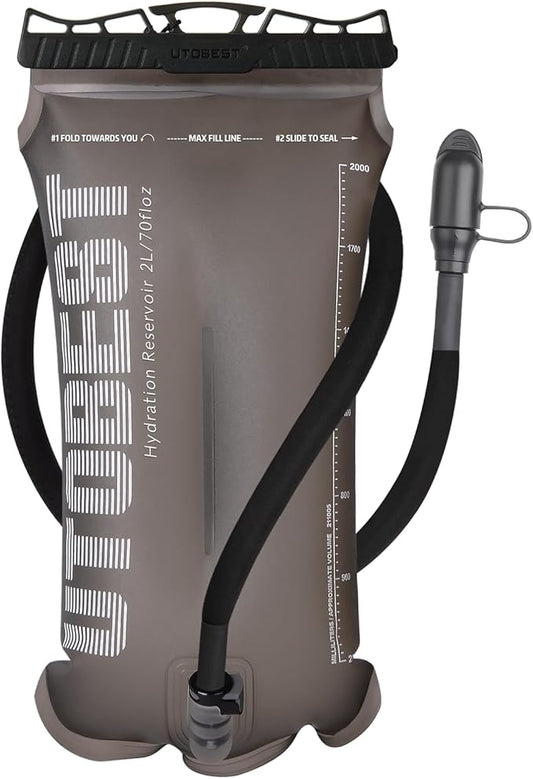 Hydration Bladder,TPU Water Bladder,Water Bladder for Hiking Backpack,BPA Free,Wide Opening,Leak-Proof,Water Reservoir for Hiking Cycling Camping Running