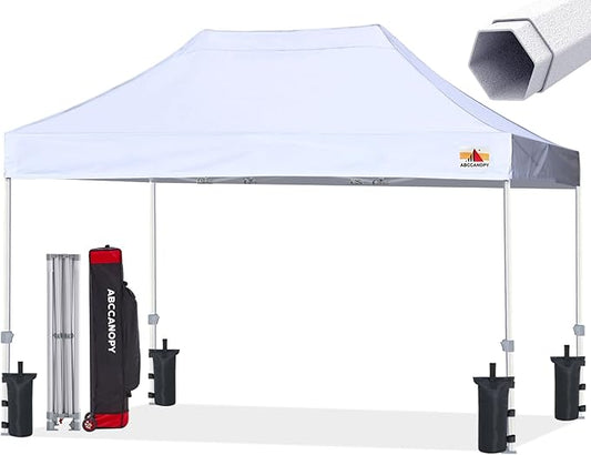 ABCCANOPY Commercial Pop Up Canopy Tent 10x15 Premium-Series, White
