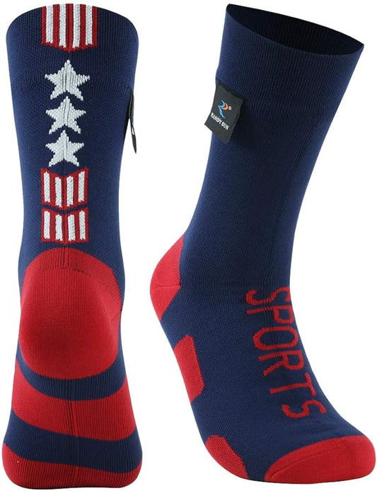 RANDY SUN Waterproof Breathable Socks, [SGS Certified] Unisex Novelty Skiing Trekking Hiking Wading Trail Socks