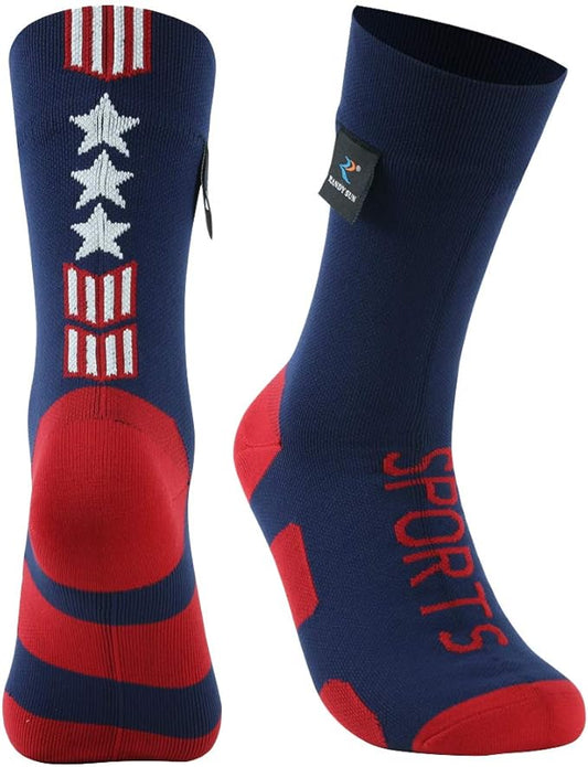 RANDY SUN Waterproof Breathable Socks, [SGS Certified] Unisex Novelty Skiing Trekking Hiking Wading Trail Socks