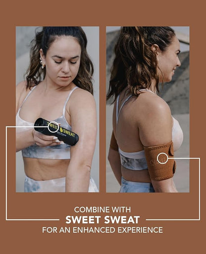 Sports Research Sweet Sweat Waist Trimmer (Core Series) - Premium Sweat Enhancing Fitness Band for Women & Men