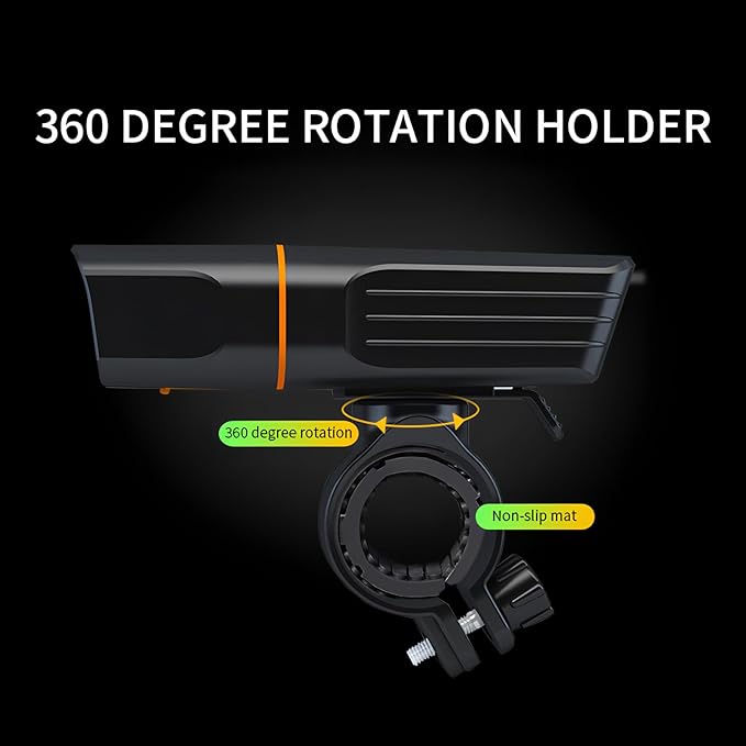 Bike Lights for Night Riding Gyhuego, Bright USB Rechargeable Front Bicycle Lights with Power Bank Function Easy to Install for Men Women Kids Road Mountain Safety Night Cycling