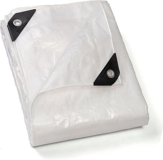 GUARD SHIELD Clear Tarp Heavy Duty 10x12 Feet Waterproof for Outdoor Garden Poly Cover UV Resistant Transparent Tarpaulin10mil