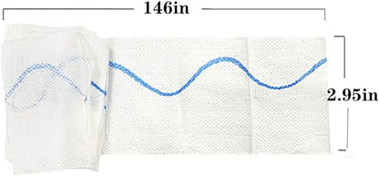 Quick Blood Clotting Emergency Gauze 3" x 145" (2 Pack)- Sterile Hemostatic Z-Folded Compressed Gauze 6-Ply (2 Pack) for First Aid, Combat, Survival, IFAK Trauma Kit Supplies Refill (STAMEN) ﻿