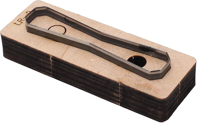 Hyuduo DIY Leather Cutting Die Tool, Alloy Steel Metal Punch Hole Cutter for Leather Crafts, Wallets, Belts, Compatible with Stamping Sets