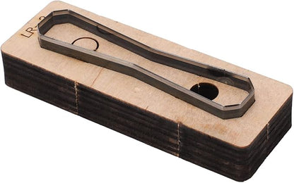 Hyuduo DIY Leather Cutting Die Tool, Alloy Steel Metal Punch Hole Cutter for Leather Crafts, Wallets, Belts, Compatible with Stamping Sets