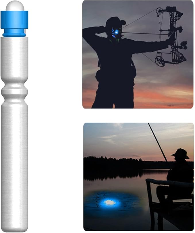 Fishing Bobber Lights,Night Fishing Float Lights,Fishing Glow Sticks,Lighted Nocks for Arrows 6-Pack