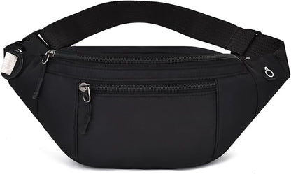 DAITET Crossbody Fanny Pack for Men&Women,Large Waist Bag & Hip Bum Bag with Adjustable Strap for Outdoors Workout Traveling Casual Running Hiking Cycling