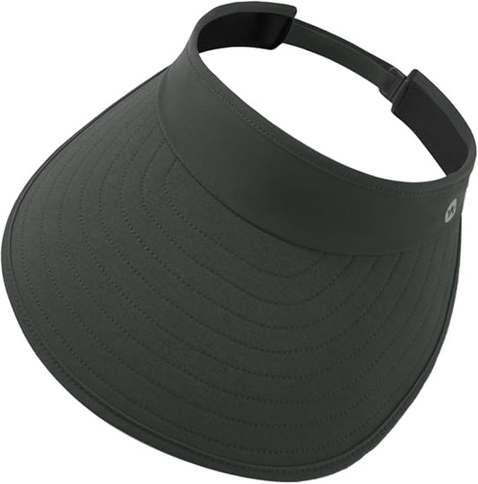 WANDER Sun Visor Hats for Women Wide Brim UV Protection Adjustable Large Golf Beach Cap Packable Travel Sport Visor