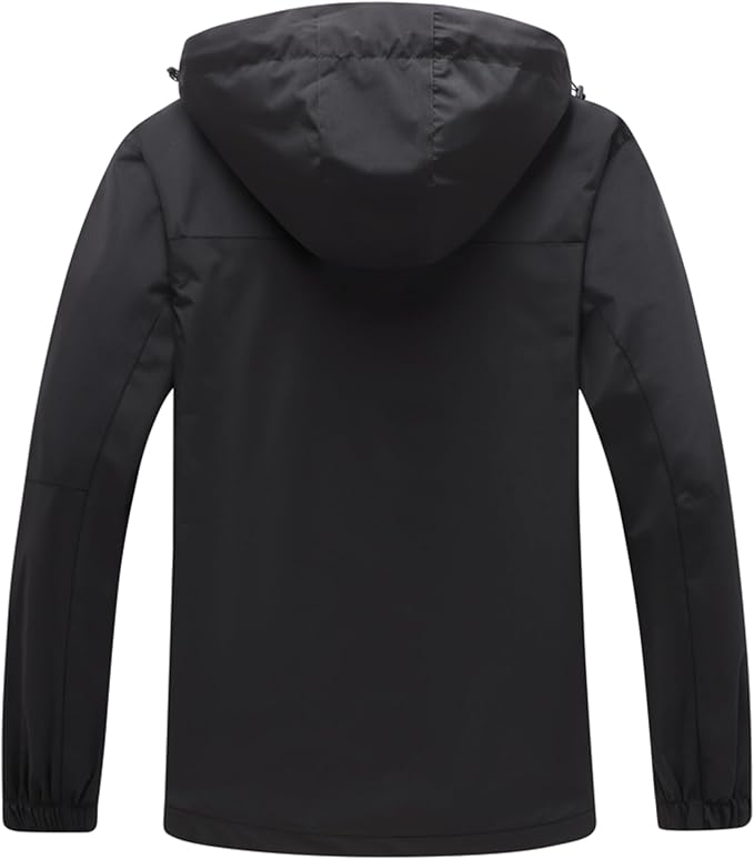GIISAM Rain Jacket for Men, Mens Waterproof Raincoat Lightweight Rain Jackets Outdoor Rain Coat Windbreaker with Hood