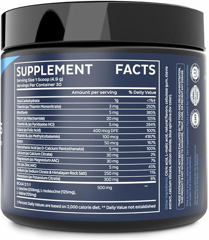 Zeal Electrolyte Powder - 90 Servings | Keto Electrolytes Powder | Zero Sugar, BCAAs, B-Vitamins | Potassium, Zinc, Magnesium | Hydration Powder Recovery Drink | Red White Blue Frozen Pop