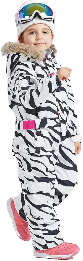 Kids Girls Boys Waterproof Colorful One Piece Snowsuits Coveralls Ski Suits Jackets Winter Jumpsuits