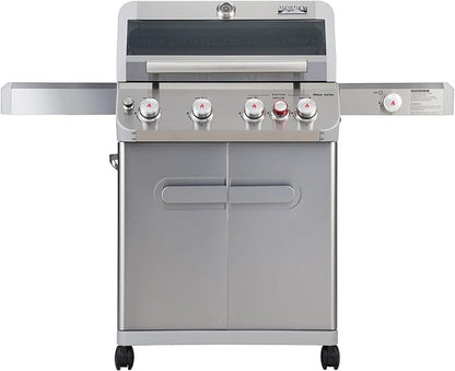 Monument Grills 4+1 Outdoor Barbecue Stainless Steel Propane Gas Grill, 4 Burners & 1 Side Burner 62,000 BTU Patio Garden Barbecue Grill with Knob Controls, Mesa415BZ