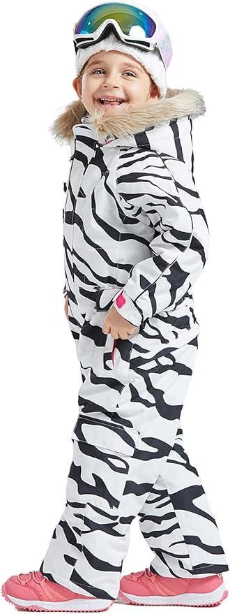 Kids Girls Boys Waterproof Colorful One Piece Snowsuits Coveralls Ski Suits Jackets Winter Jumpsuits