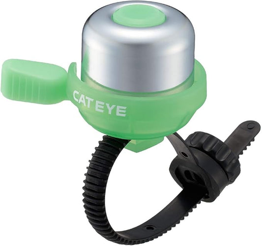 CATEYE PB-1100P Wind Bell – Colorful Brass Bike Bell, Youth Cycling Safety, Tool-Less FlexTight™ Mount Fits Road, MTB, Kids Bicycles, Loud 60 Decibel Ring Sound