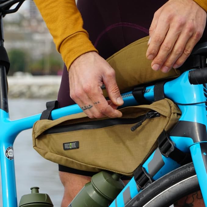Mira Bike Frame Bag - Water Resistant, Durable Cordura Fabric & Bicycle Equipment Bag - Biking Storage, Bikepacking Pouch, Road for Cycling Adventures