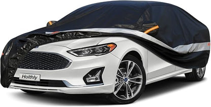 Sedan Car Cover Custom Fit Ford Fusion 2005-2025, 100% Waterproof Breathable Outdoor Car Covers, Sun Rain Dust Snow Protection.