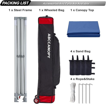 ABCCANOPY Commercial Pop Up Canopy Tent 10x10 Premium-Series, Navy Blue