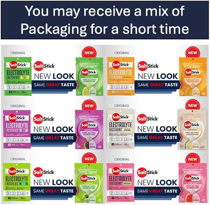 SaltStick Electrolyte FastChews - 120 Count Variety Pack - Chewable Electrolyte Tablets for Hydration, Salt Tabs - 10 Count (Pack of 12)