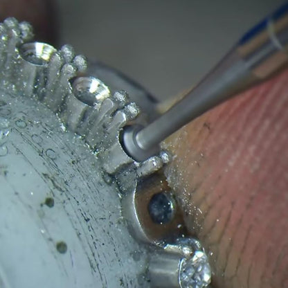 𝐋𝐮𝐨 𝐤𝐞 6 Pcs T Shape Knife Edge Cut Lentil Burr - 3/32'' Shank Channel Setting Cutting Burs Jewelry Engraving Bits Lapidary Slotting Burs