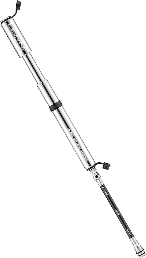 LEZYNE Road Drive Bicycle Tire Hand Pump, High Pressure 160psi, ABS Flex Hose, Presta & Schrader, Compact Bike Pump