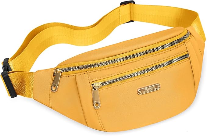 DAITET Crossbody Fanny Pack for Men&Women,Large Waist Bag & Hip Bum Bag with Adjustable Strap for Outdoors Workout Traveling Casual Running Hiking Cycling