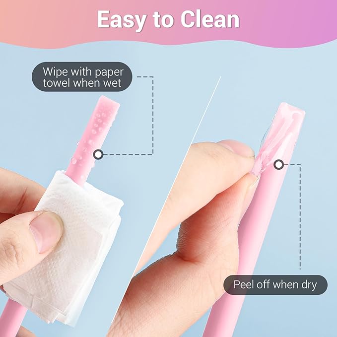 Gartful 6PCS Silicone Stir Sticks, Reusable Mixing Sticks for Epoxy Resin, Paint, Making Glitter Tumblers Cups, Arts, Crafts, Facial Mask Stirring Rods, Pink