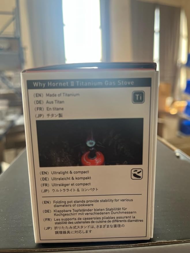 Fire-Maple Hornet II Portable Backpacking Hiking Stove, Mini with High Stability, UItra Light Titanium Gas Stove, for Camping, Backpacking, Hiking, and Survival