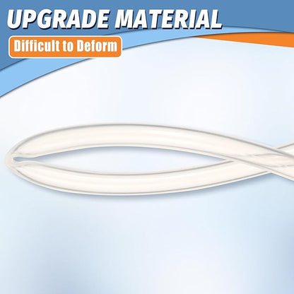 4 Pcs Foam Straws, 2 Pcs Foam Tube Suits Stainless Steel Filter Balls 10.2 Inch Cutting Transparent Straws Suitable for High Power Lance Filter Connections, Car Wash, Lance Tube