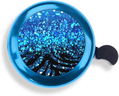 WIRESTER Blue Aluminum Round Bike Bell, Classic Ring Bicycle Bell, Bike Accessories Bell Ring for Adults Kids Girls Boys