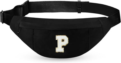 MAXTOP Large Crossbody Fanny Pack with 4-Zipper Pockets,Gifts for Enjoy Sports Festival Workout Traveling Running Casual Hands-Free Wallets Waist Pack Phone Bag Carrying All Phones