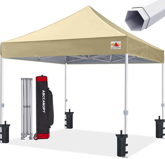 ABCCANOPY Commercial Pop Up Canopy Tent 10x10 Premium-Series, Beige