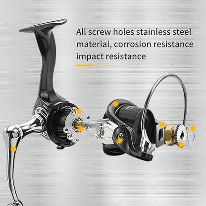 SAN LIKE Spinning Fishing Reel, Saltwater & Freshwater Fishing Reel 40.5 Lbs Max Drag - 7+1 BB Ball Bearing 5.2:1 Gear Ratio