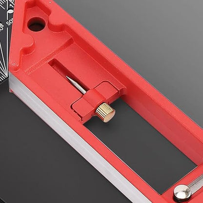 2025 New Multi-Angle Measuring Ruler, Woodworking Square Ruler, Universal Combination Angle, Multifunctional Right Angle, L Square for Precise Measuring, Drawing (Black)