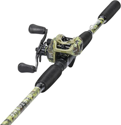 Sougayilang Fishing Pole Casting Reel Combo with Durable Rod Handle, Medium Heavy for Catfish Salmon and Steelhead- 7'0"